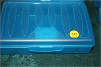 SMall Blue Plastic Bins (4)