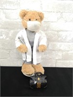 Dr Teddy Bear with Stand and a Dr Bag.