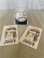 Autographed Texas Rangers Jose Guzman Baseball