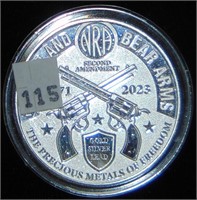 2023 NRA 1 Troy Oz. Silver Round .999