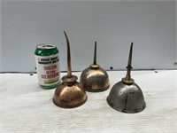 Copper oil cans