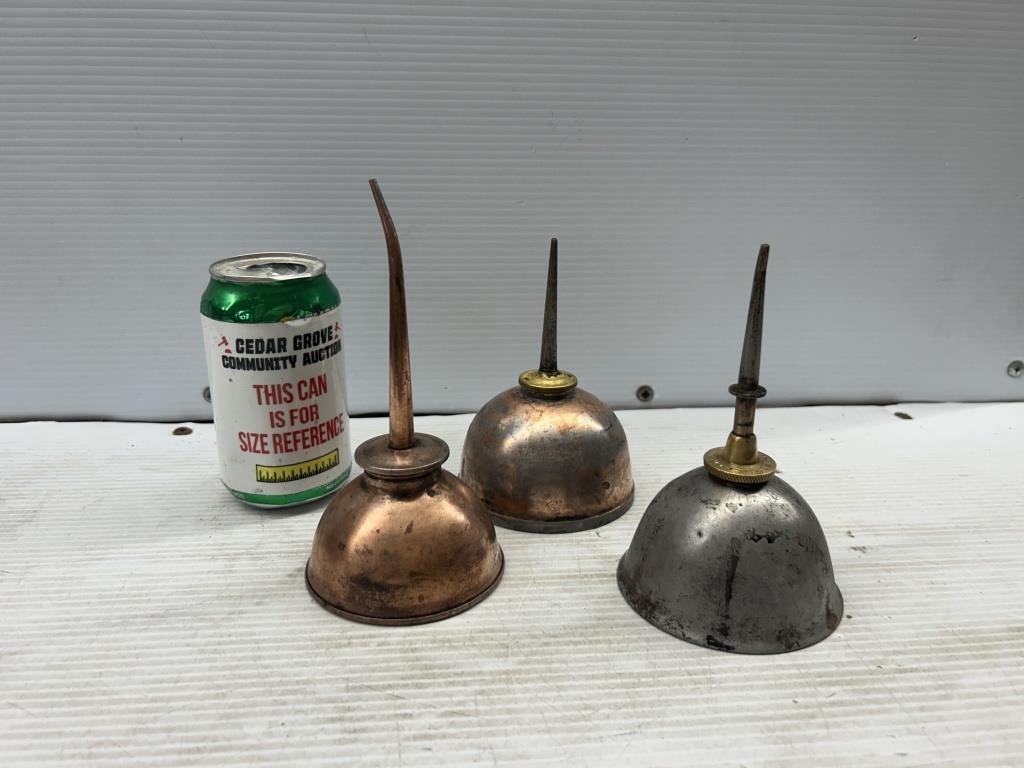 Copper oil cans