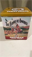 Red Man chewing tobacco tin