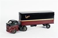 LINCOLN PRESSED STEEL TRUCK AND TRAILER