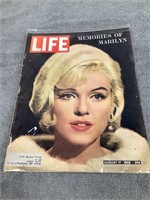 Aug. 17, 1962 Life Magazine w/ Marilyn Monroe Covr