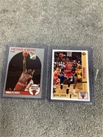 1990 Hoops Michael Jordan Card & 1992 Upper