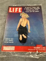 Nov. 9, 1959 Life Magazine w/ Marilyn Monroe Cover