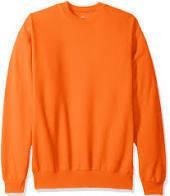 Sweatshirt, Safety Orange, 2XL