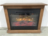 Heat Surge Electric Fireplace Heater w/ Wheels