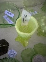 Uranium glass vase