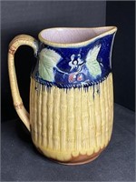 Antique Majolica Water Pitcher