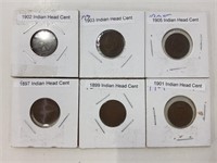 6 Indian Head Cents