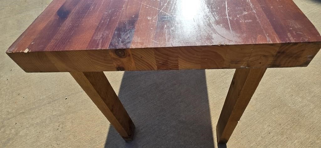 Butcher Block Table, 2-1/2" thick, 78" long &