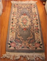 Sculptured rug, 56 x 25
