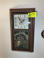 VINTAGE STYLE COKE CLOCK 13 IN X 24 IN QUARTZ PEND