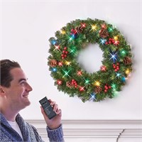 "Used" The Voice Controlled Light Show Wreath
