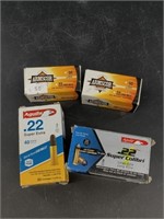 Assorted boxes of .22LR cartridges, various weight