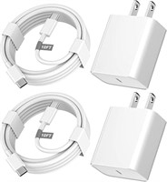 iPhone 15 Charger Fast Charging, 2 Pack 10FT Long