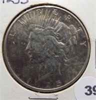 1925-S Peace Silver Dollar.