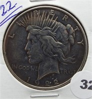 1922 Peace Silver Dollar.