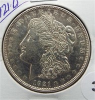 1921-D Morgan Silver Dollar.