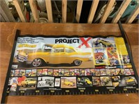 Vintage Project X Hot Rodding Poster 36x18