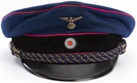 Third Reich Fire Police Visor Cap