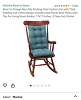Klear Vu Omega Non-Slip Rocking Chair Cushion