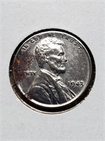 Uncirculated 1943 Steel Wheat Penny