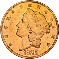 $20 1875-CC PCGS AU55