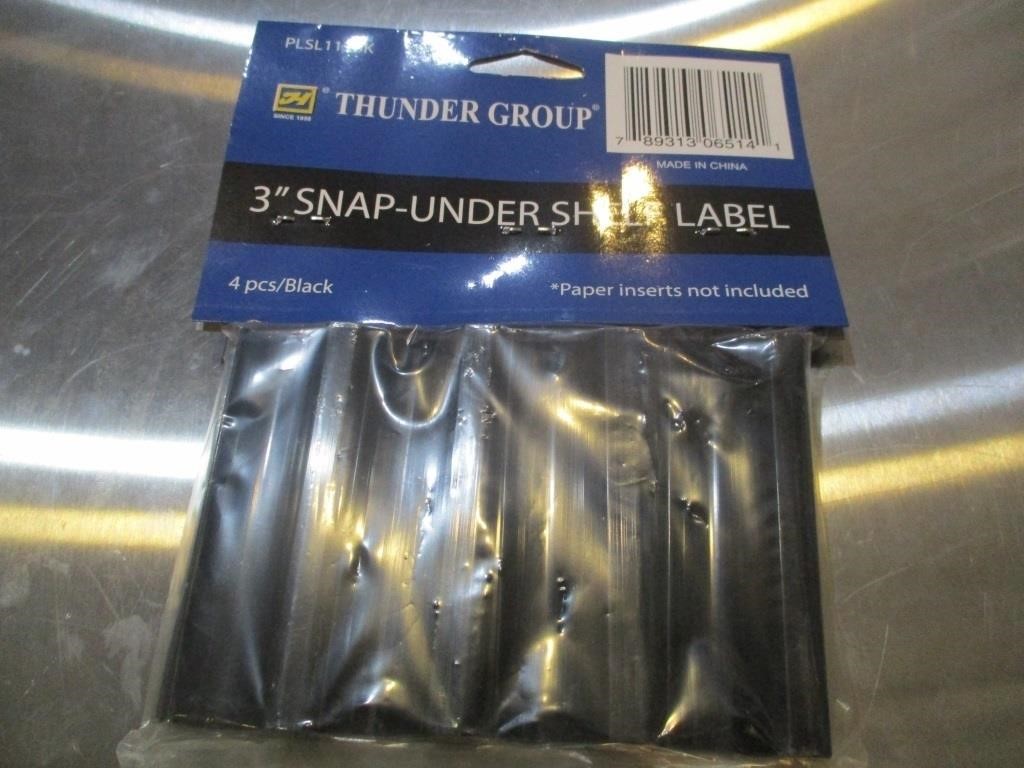 Bid X 10: New Bag Of 4- 3" Snap- Under Shelf Label