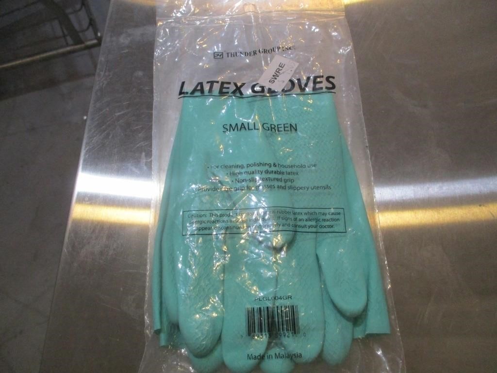 Bid X 4: New Latex Gloves Green Small