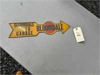 Bloomdale garage arrow sign