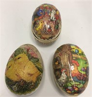 3 Paper Mache Easter Egg