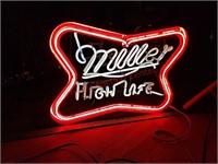 Miller high life neon sign