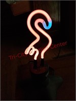 Small Flamingo neon light