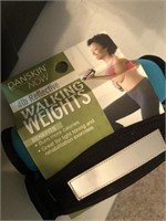 4lb reflective walking weights in box, 2