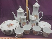 Limoges France Teapot and lunch Set 18 Pieces