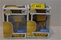 Two Gold Edition Star Wars Funko Pop Figurines