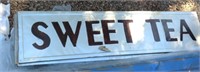Sweet Tea, 56.5"x14" Metal Sign