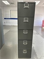 Metal 5 Drawer Filing Cabinet