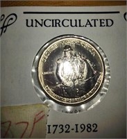 1732-1982 Uncirculated 90% Silver Commemorative