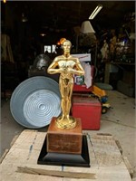Vintage heavy Oscar like achievement Trophy
