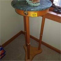 Plant stand w/ marble top