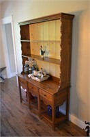 Vintage Pine Pewter cabinet