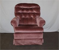 Swivel Rocker with button tufted back