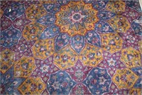 PERSIAN STYLE CARPET - 12'6" X 15'6" BLUE, RED,