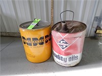 Cenex and Skelly oil cans