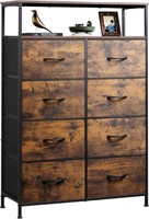 Wlive Fabric Dresser For Bedroom With Open