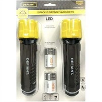 LED Floating Flashlights w/ Batteries, 100 Lumen